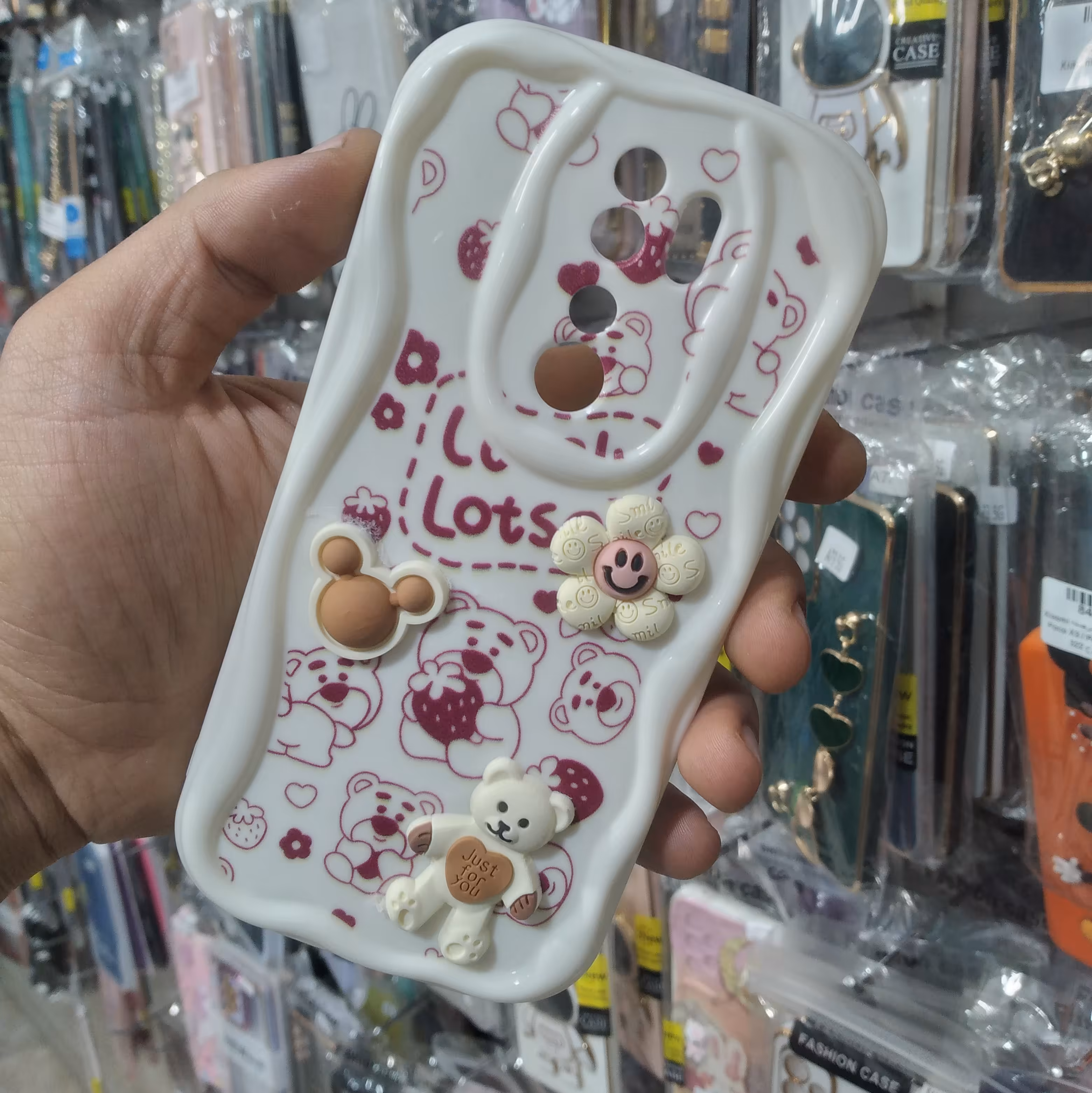 note 8 pro قاب گوشی دخترانه عروسکی برجسته مناسب برای گوشی شیامی note8pro