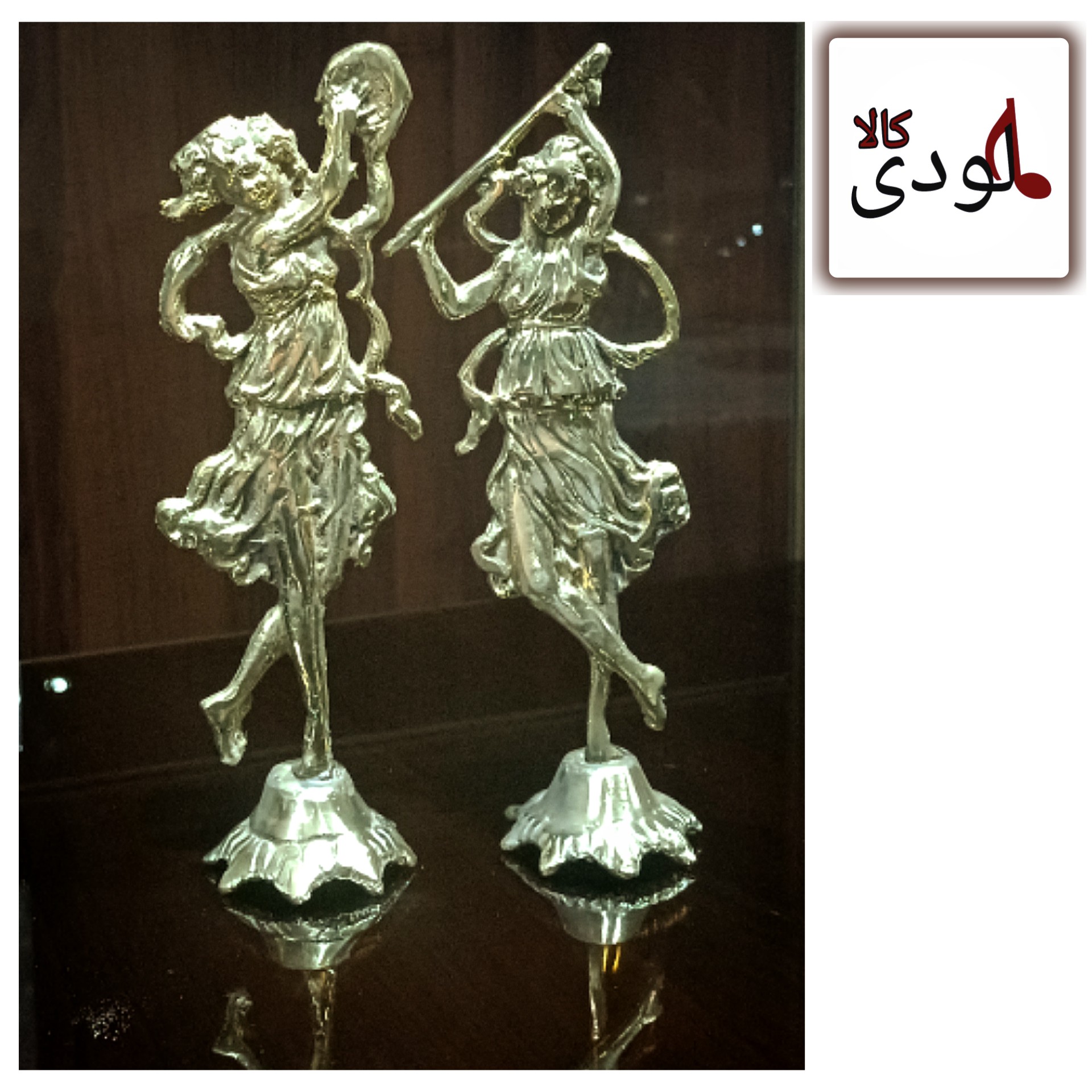تندیس برنزی دو عددی نوازنده