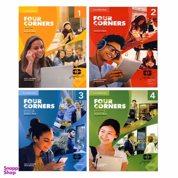 کتاب Four Corners 2nd Edition اثر Jack C. Richard And David Bohlke انتشارات سپاهان 4 جلدی