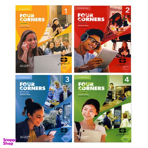 کتاب Four Corners 2nd Edition اثر Jack C Richard And David Bohlke انتشارات سپاهان 4 جلدی