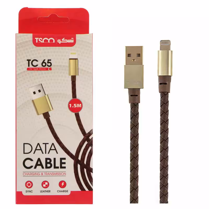 کابل تبدیل USB به لایتنینگ تسکو مدل TC 65 طول 1.5 متر