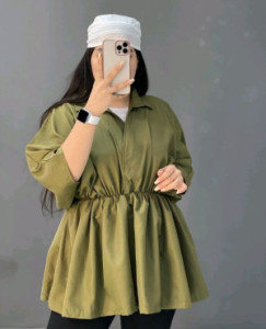 مانتو اسپرت ژاکارد عروسکی نیلوفر