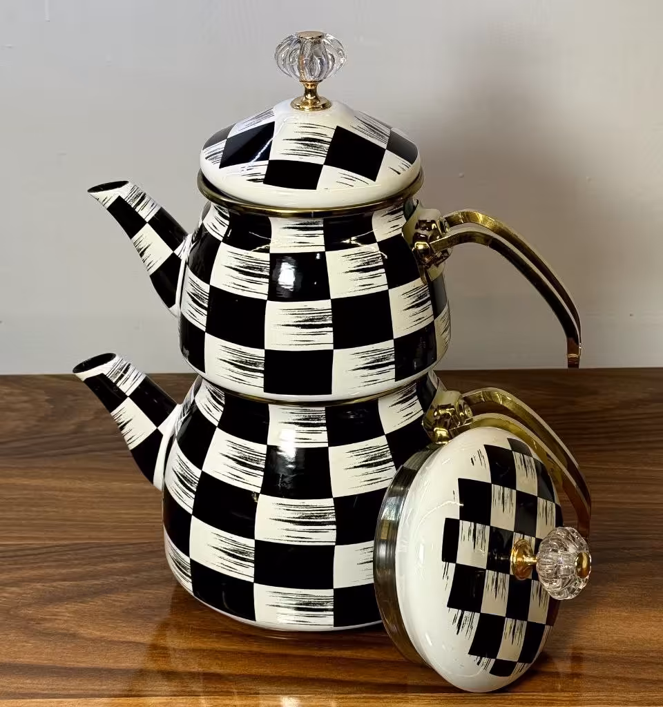 کتری و قوری لعابی شاهین ترکیه