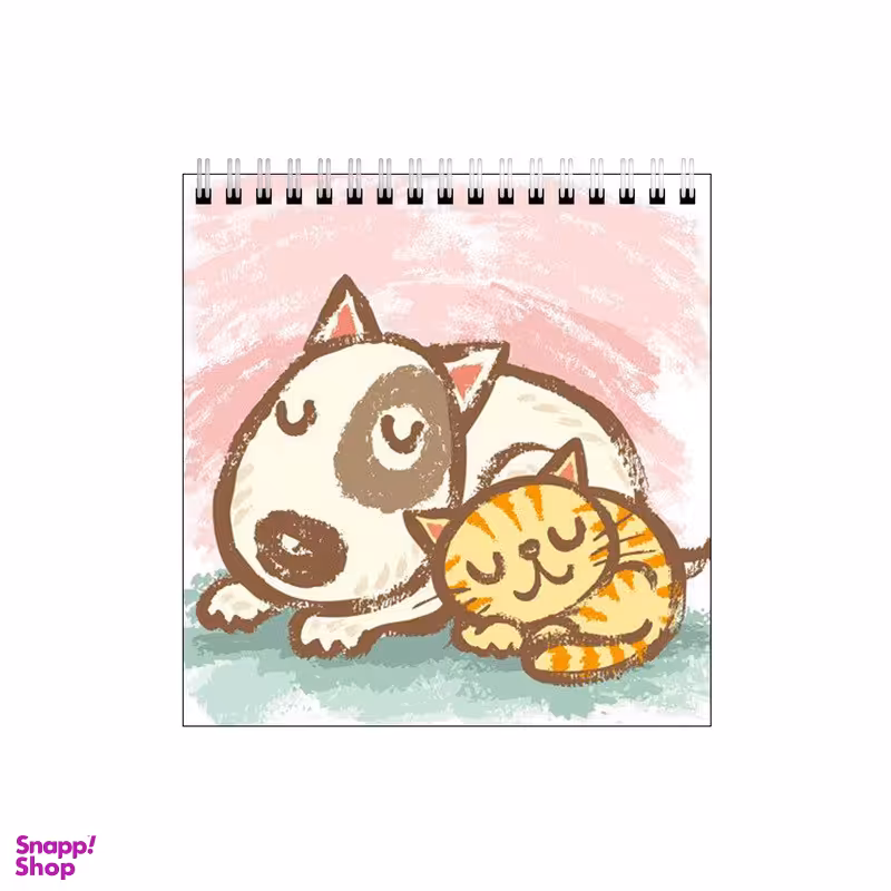 دفتر طراحی بامبیلیپ طرح دوستی گربه و سگ کد 6840784