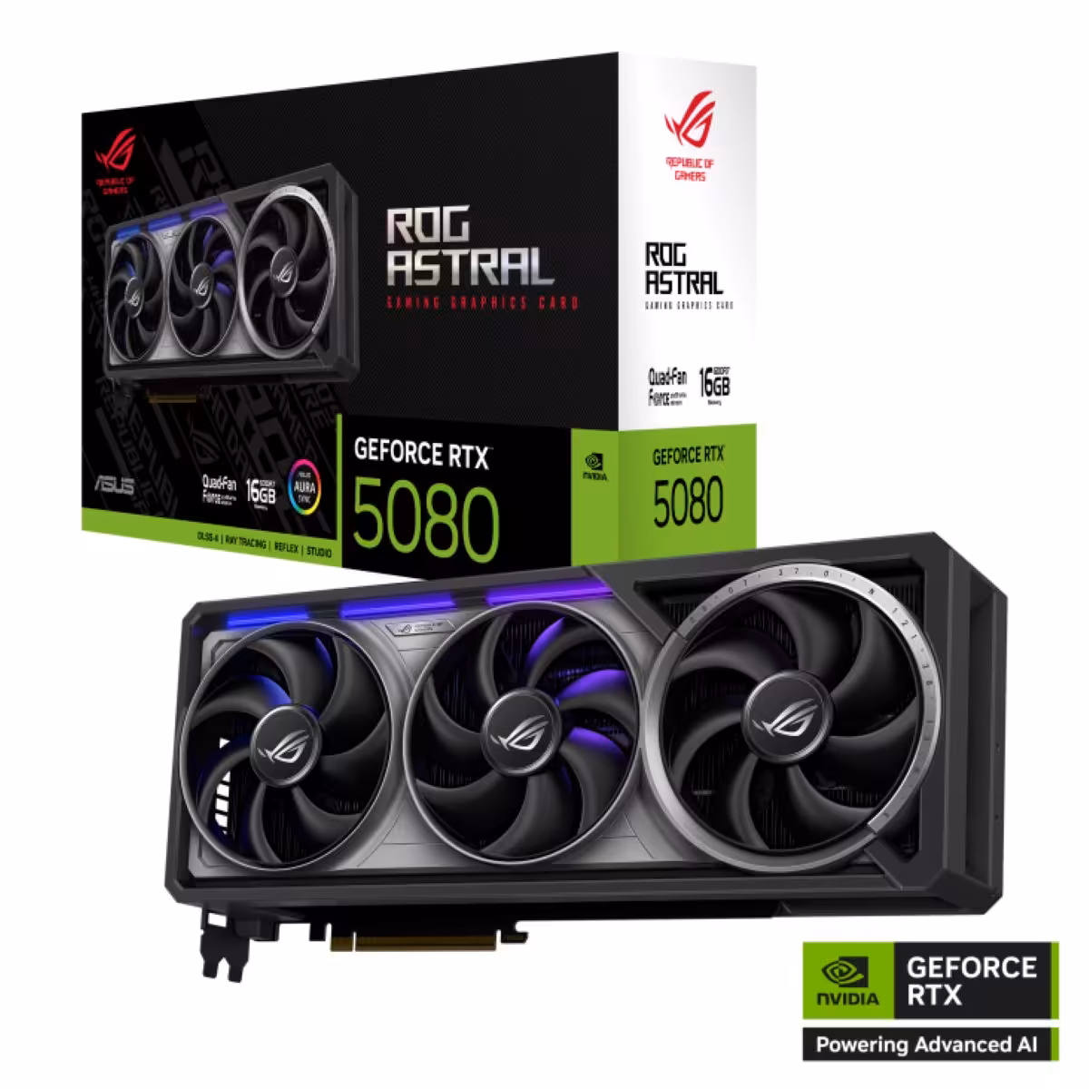 خرید کارت گرافیک ASUS ROG Astral GeForce RTX 5080 16GB GDDR7 با بهترین قیمت
