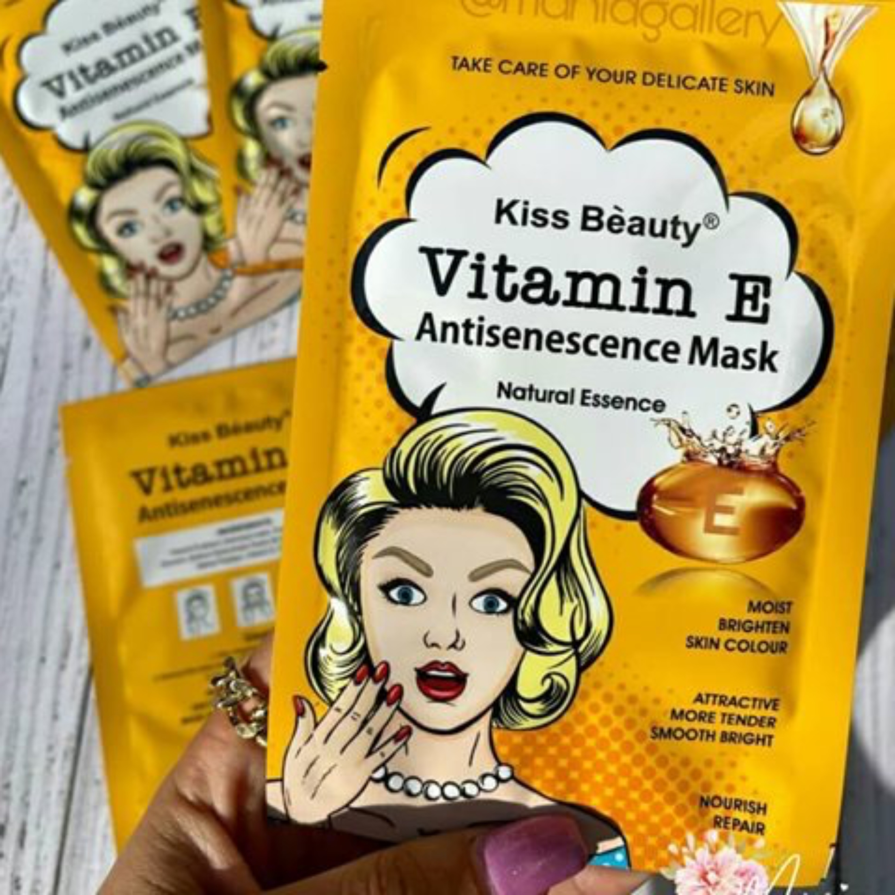 ماسک ورقه ای کیس بیوتی ویتامین E بسته 5عددی