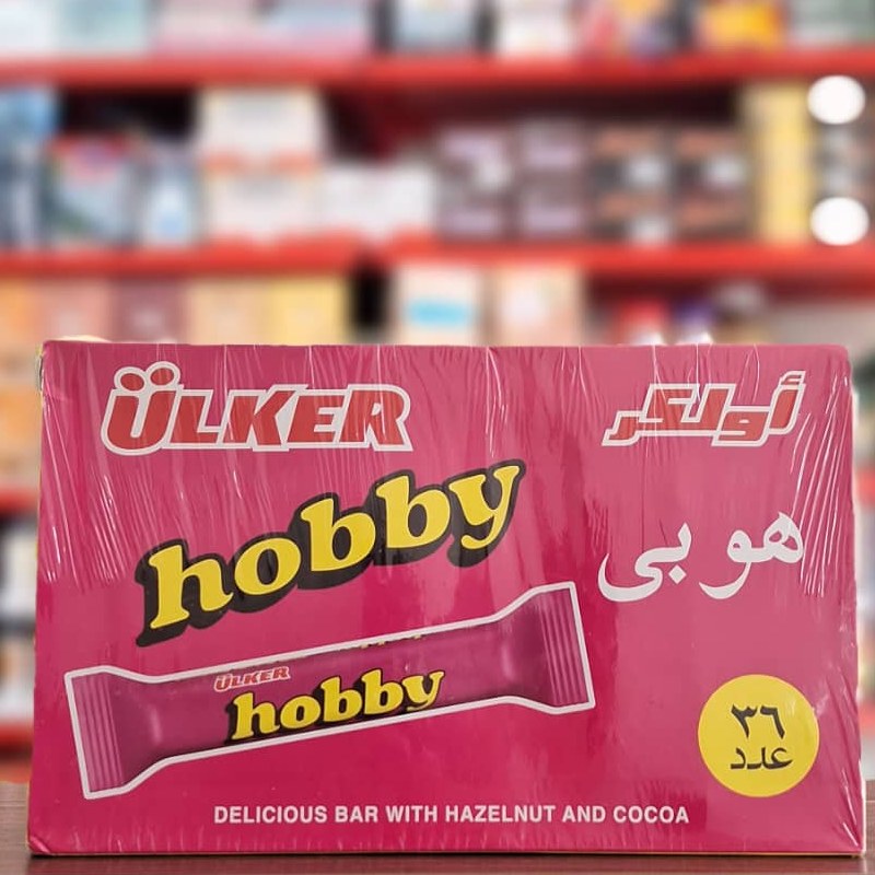 شکلات هوبی قلمی با مغز فندق 24عدد 25گرم