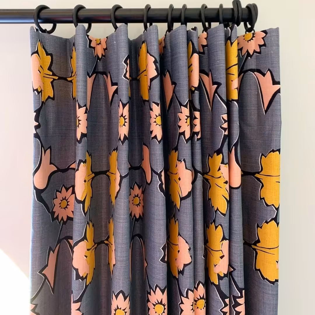 پرده حریر با دوخت ژرنالی