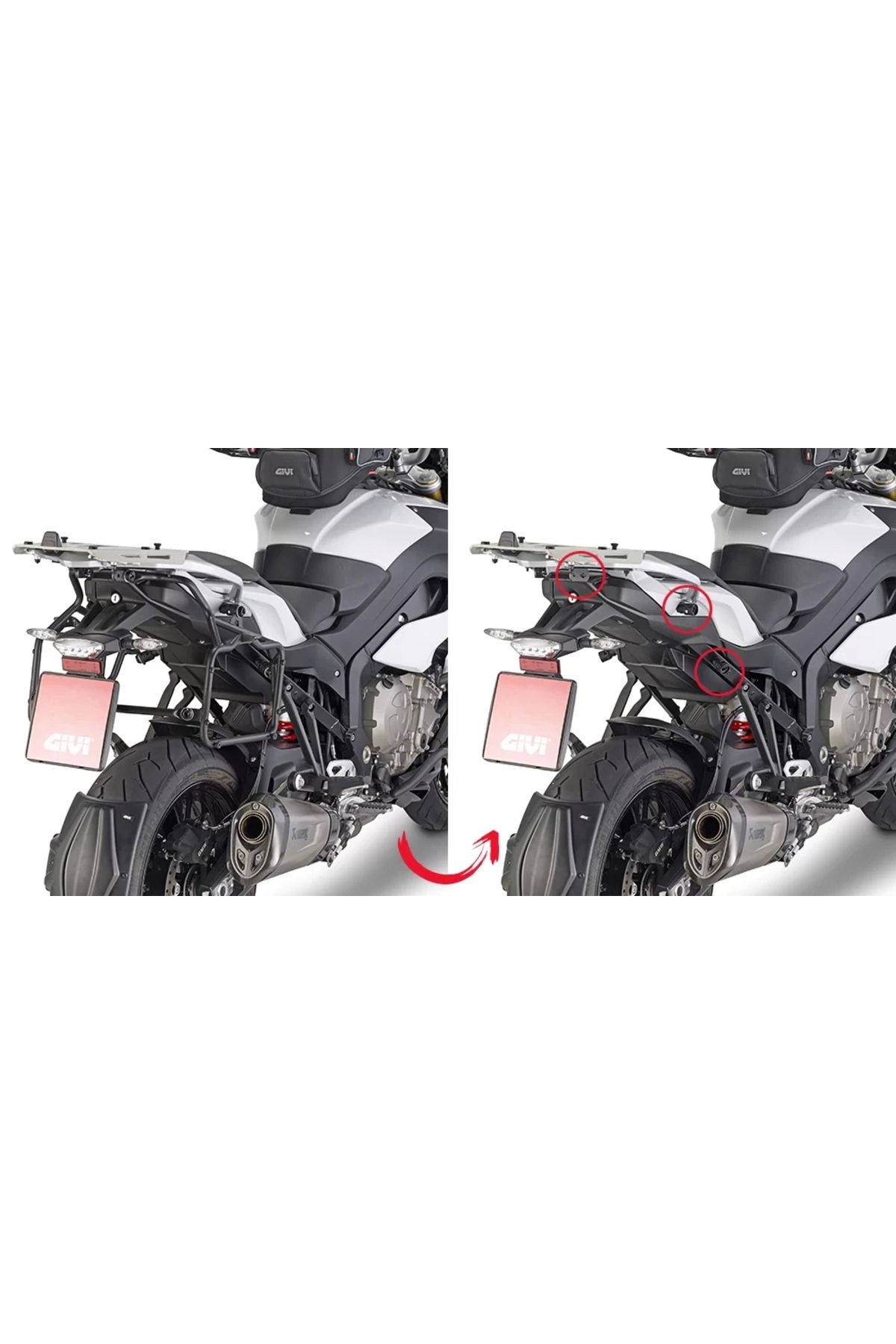 کیف موتورسیکلت PLR5119 BMW S1000 XR 15 19 حامل کیسه جانبی سازگار Givi