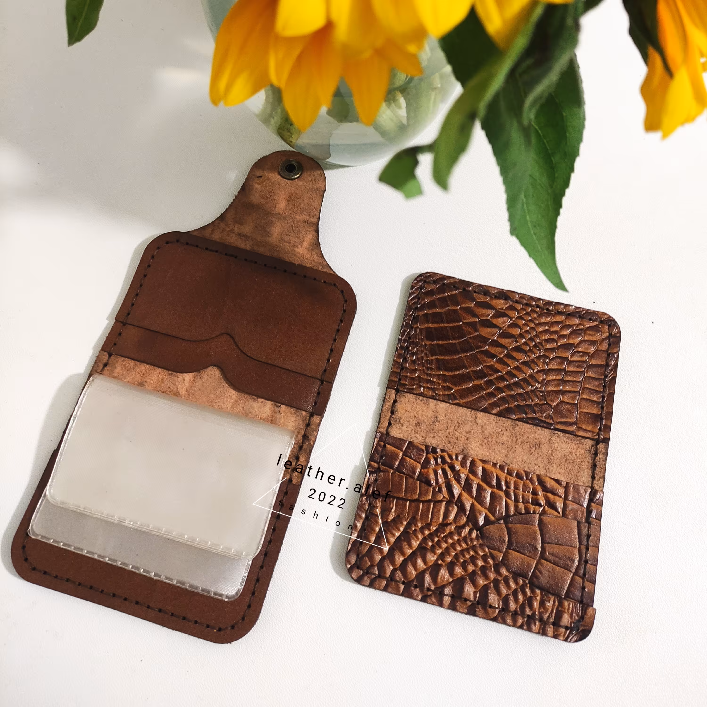 جا کارتی چرم طبیعی گاوی 