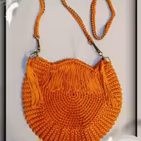 کیف بافتنی مکرومه سوزنی 