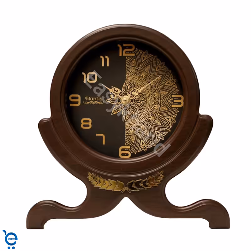 ساعت رومیزی چوبی مانتیس کد 108