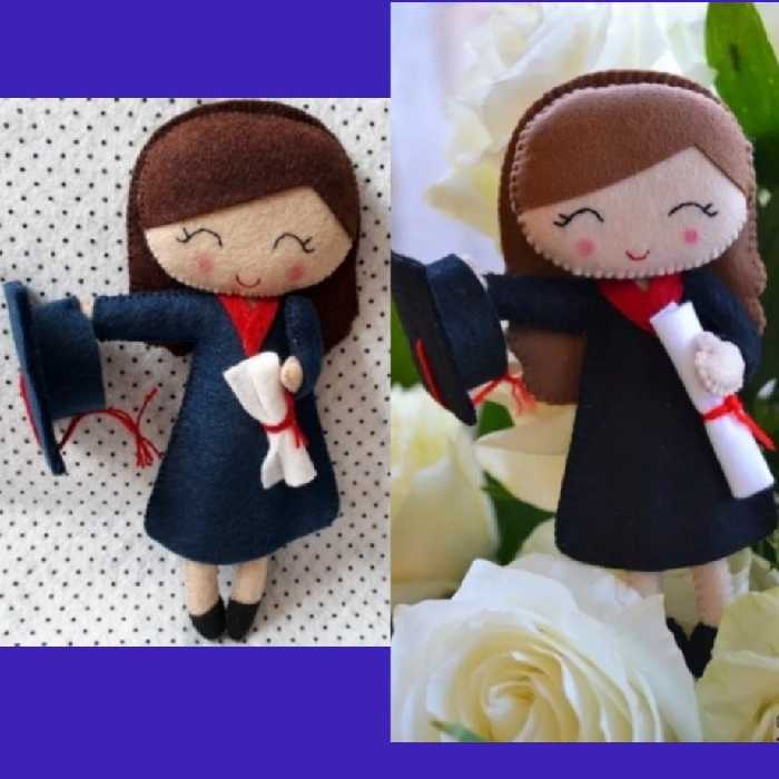 گیفت  عروسکی  جشن فارغ تحصیلی  پک 40عددی