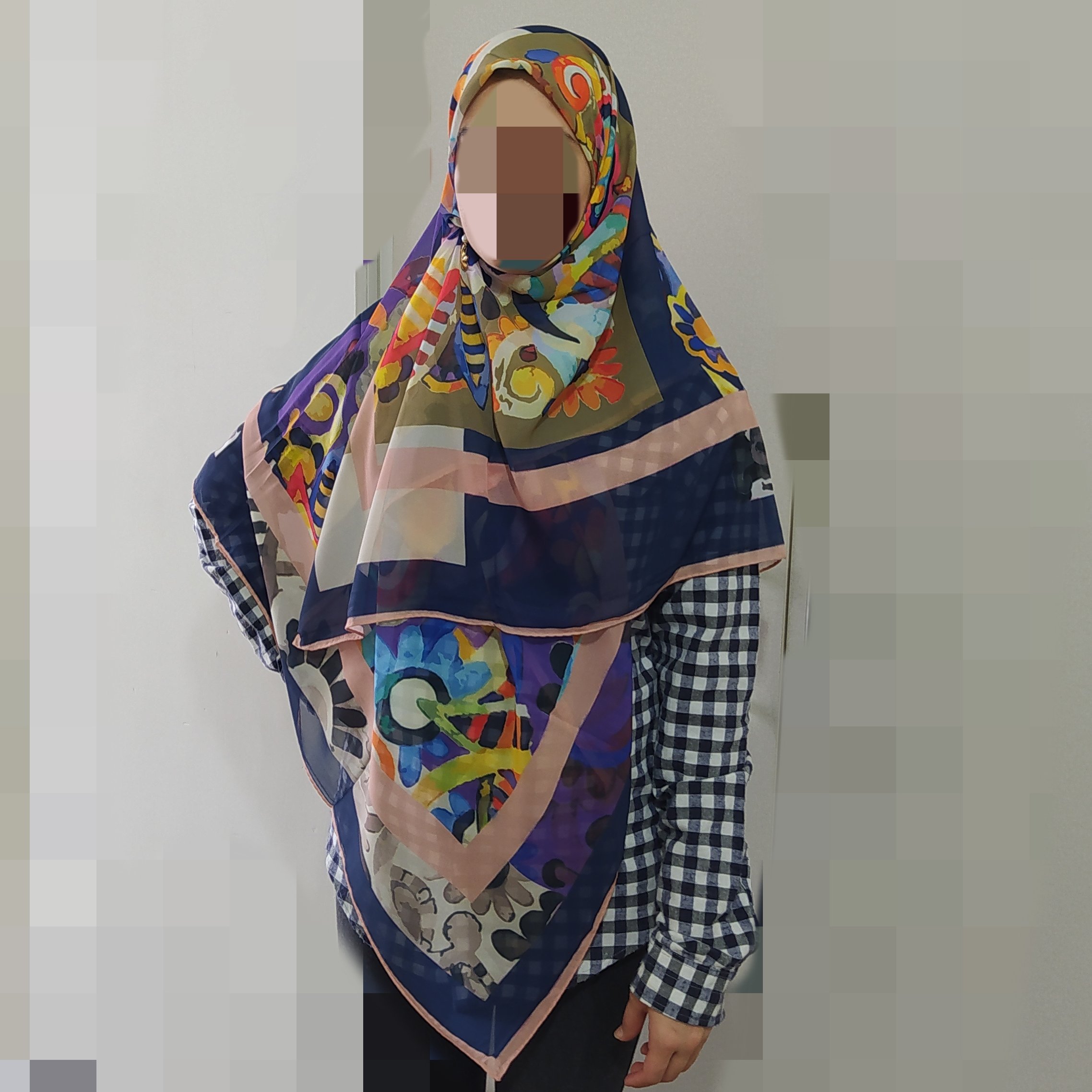 روسری حریر دست دوز11