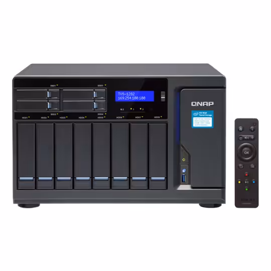 قیمت و خرید ذخيره ساز تحت شبکه کيونپ مدل TVS-1282-i7-32G-450W | یاس ارتباط