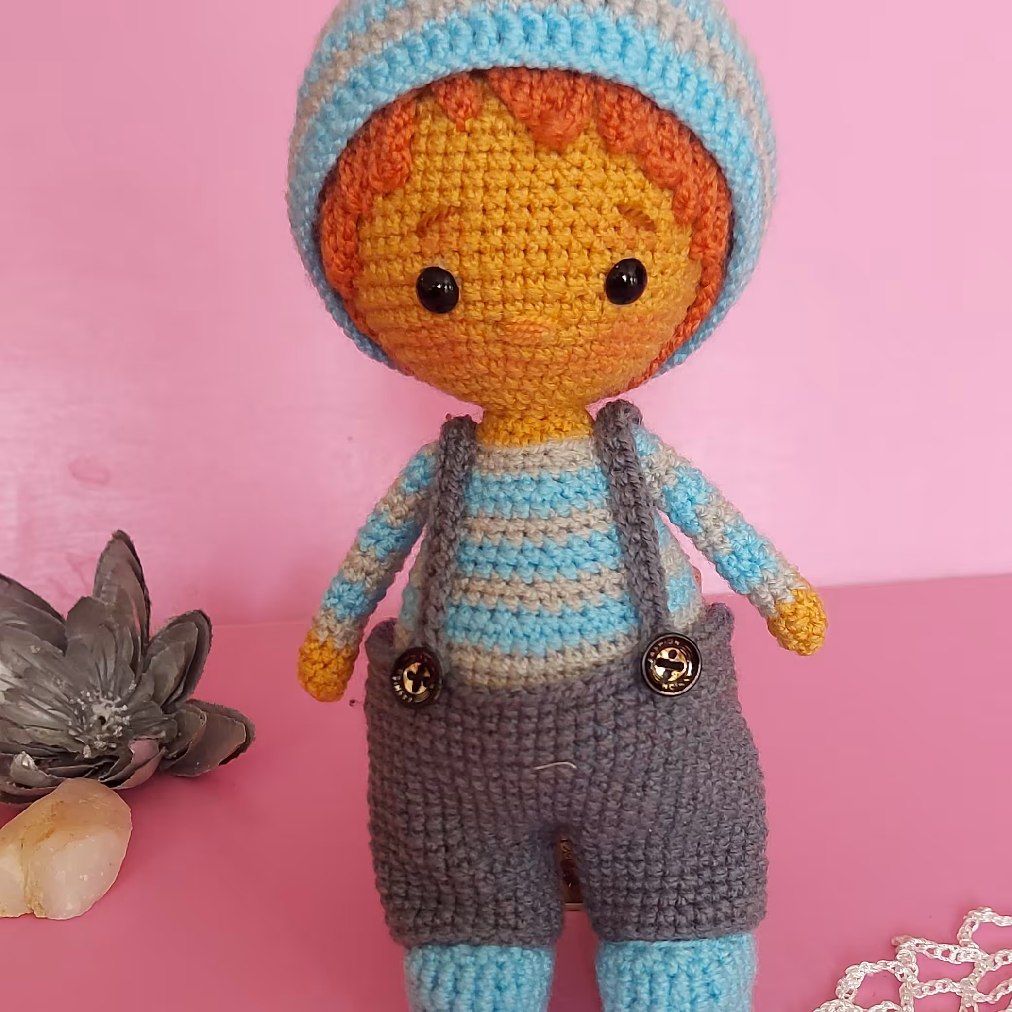 عروسک دستبافت  پسر  سینا جان 