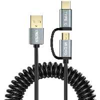 کابل CHOETECH چویتِک پورت USB-C و Micro USB طول 1.2 متری مدل XAC-0012 - Hiapple.ir