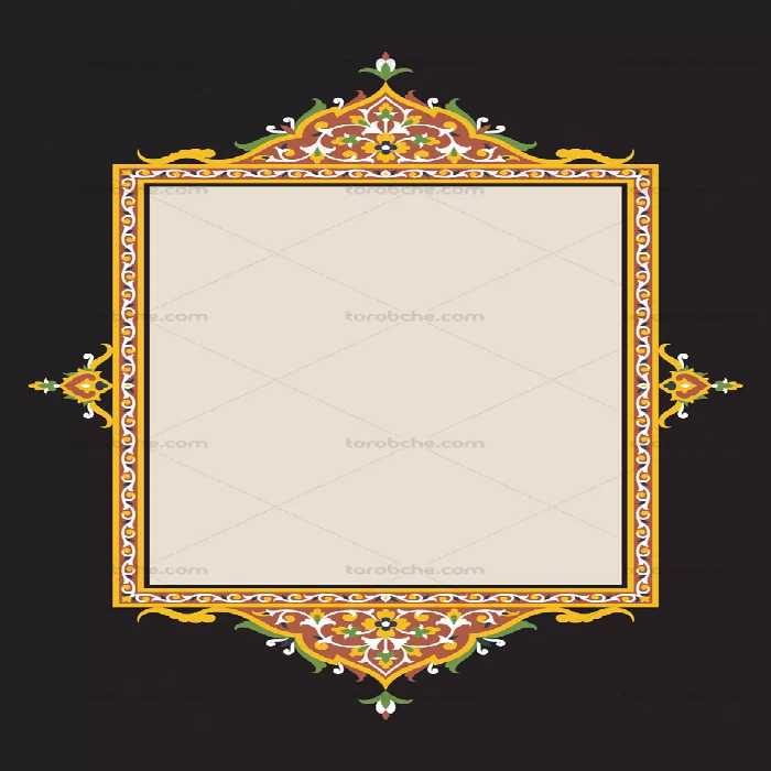 وکتور طرح کاشی کاری اسلامی شماره 181 - گرافیک با طعم تربچه