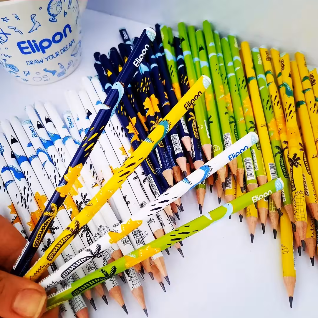 مداد مشکی طرحدار الیپون