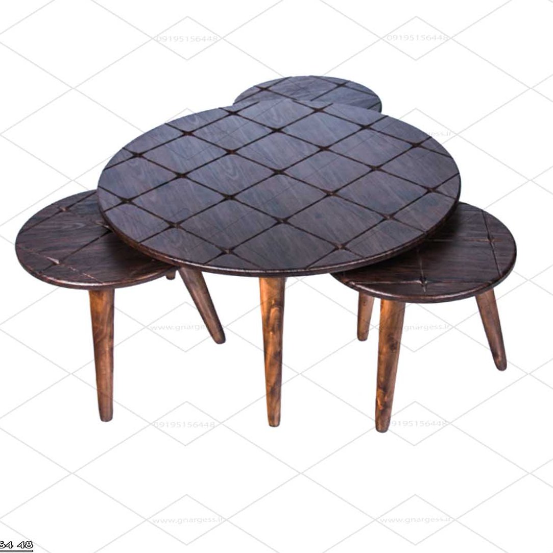 جلومبلی و عسلی گرد مدل پازل