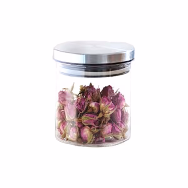 بانکه شیشه ای درب استیل یونیک