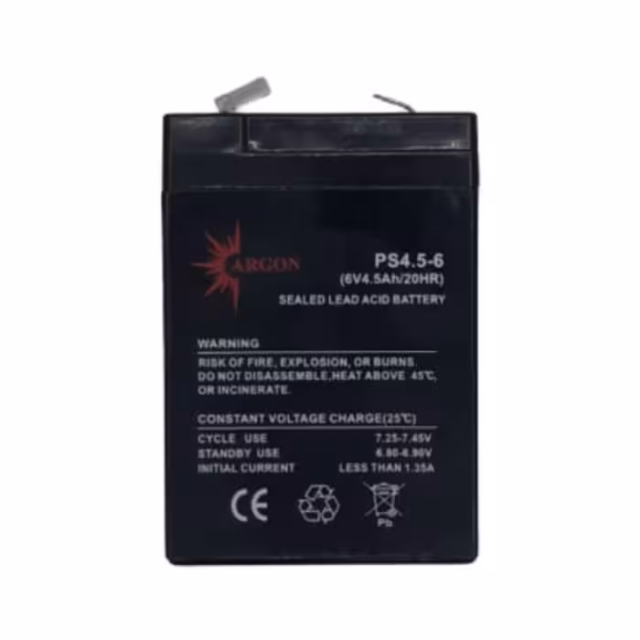 باتری یو پی اس 6 ولت 4.5 آمپر ساعت آرگون مدل A-4.5-6