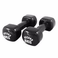 دمبل ایروبیک بانوان روکش‌ دار 5 کیلوگرمی رکورد مدل New - دو عددی