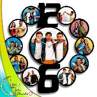 ساعت دیواری طرح 11 عکسه کد 304 (پس کرایه)