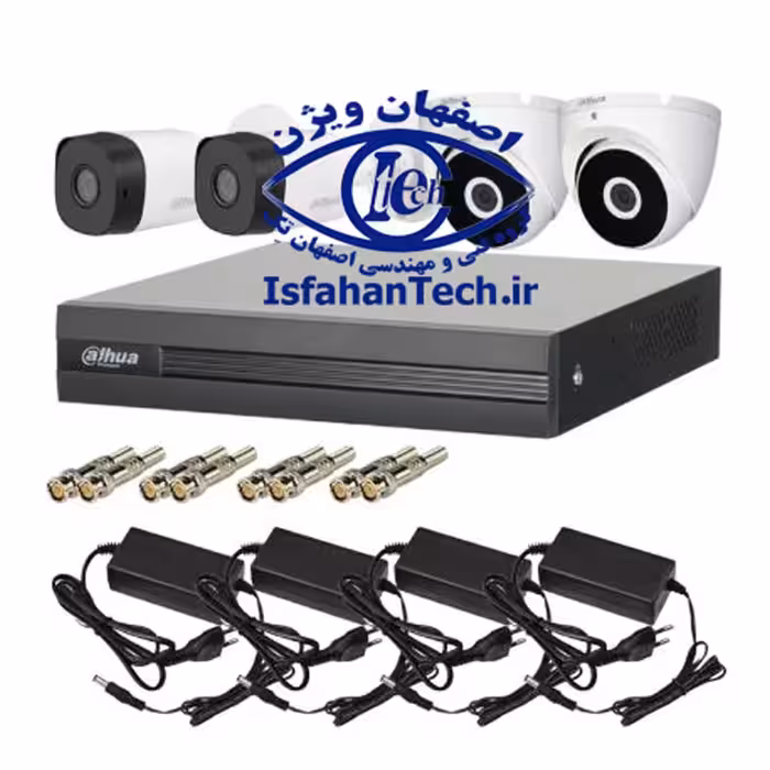 پکیج دوربین مداربسته داهوا شماره 41- 4دوربین 2مگاپیکسل اقتصادی 