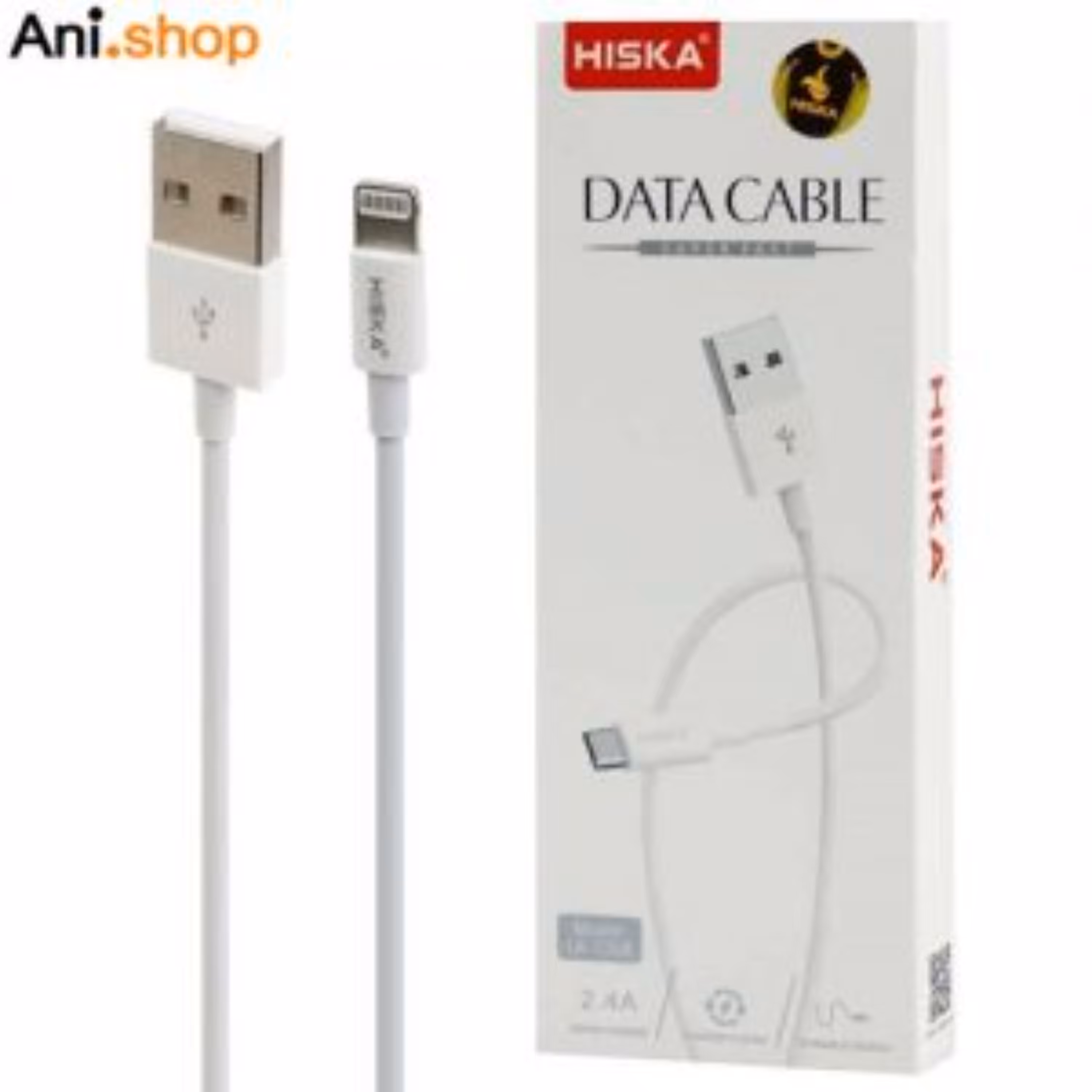 کابل آیفون مدل  dz-73 Hiska LX-726R 2.4A 1m 