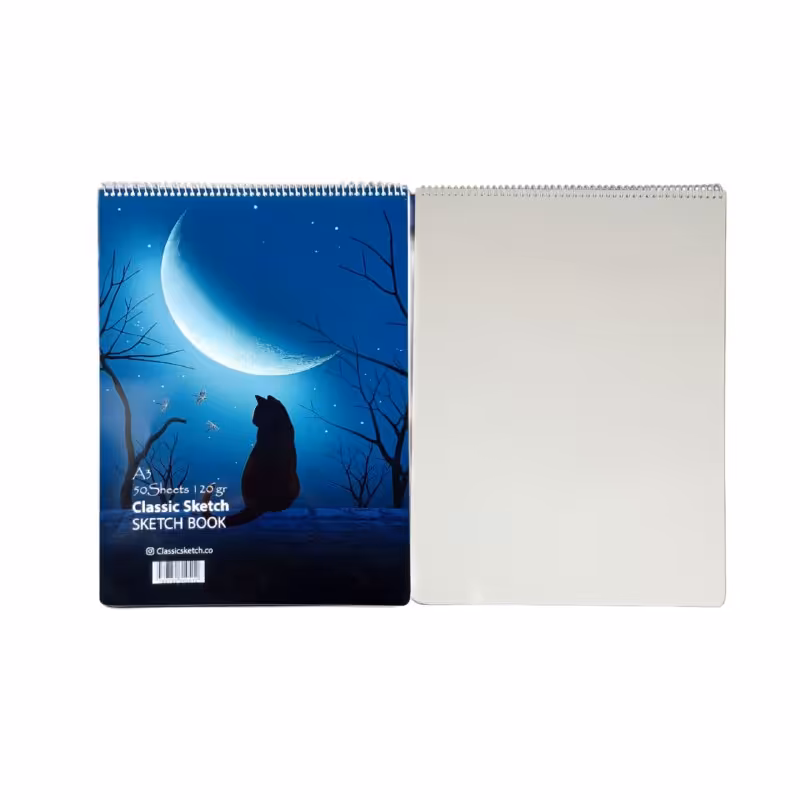 دفتر طراحی کلاسیک کرافت 160 گرم A6