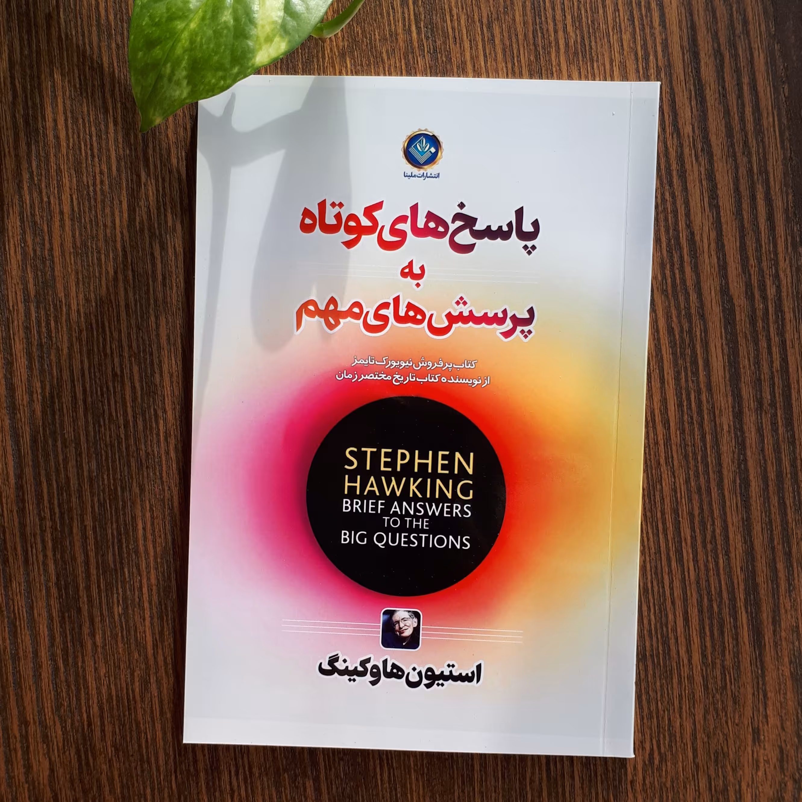 کتاب پاسخ های کوتاه به پرسش های مهم(اساسی) اثر استیون هاوکینگ ترجمه فاطمه کدخدایی 144صفحه کاغذ کاهی نشرملینا