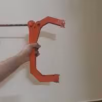 گیره پیچ دستی لولایی شارک سایز بزرگ سوسما ری