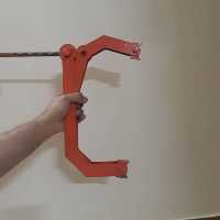 گیره پیچ دستی لولایی شارک سایز بزرگ سوسما ری