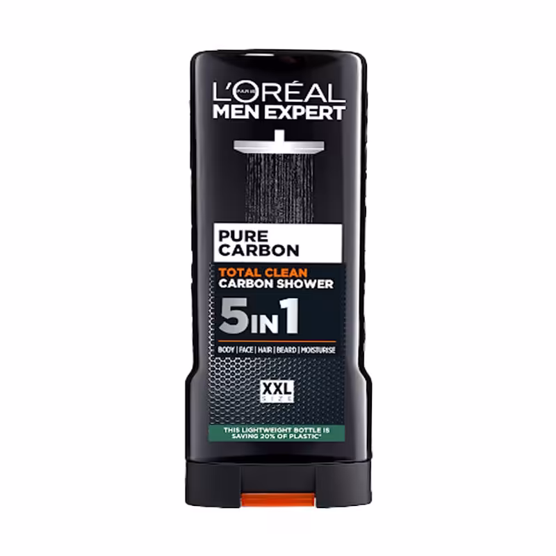شامپو سر و بدن سری Men Expert مدل Pure Carbon لورال 400 میل