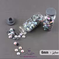 نگین DMC حرارتی هشت ضلعی هفت رنگ 6 میل