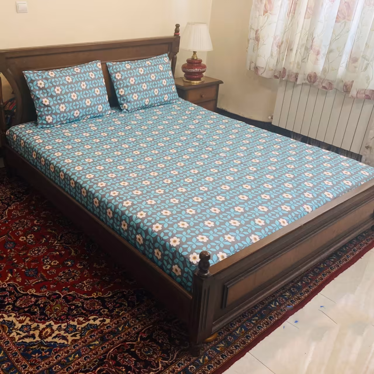 سرویس روتختی مدل کشدار طرح بهشت 2 نفره 3 تکه عرض 160