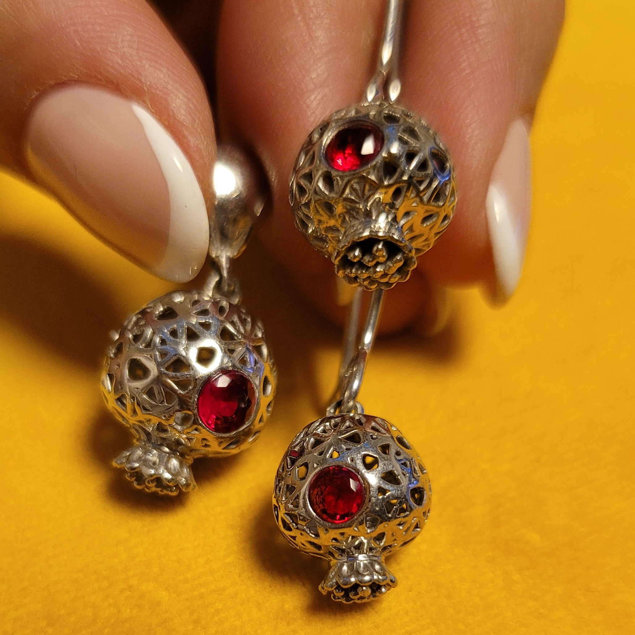 نیم ست جواهر نقره                     