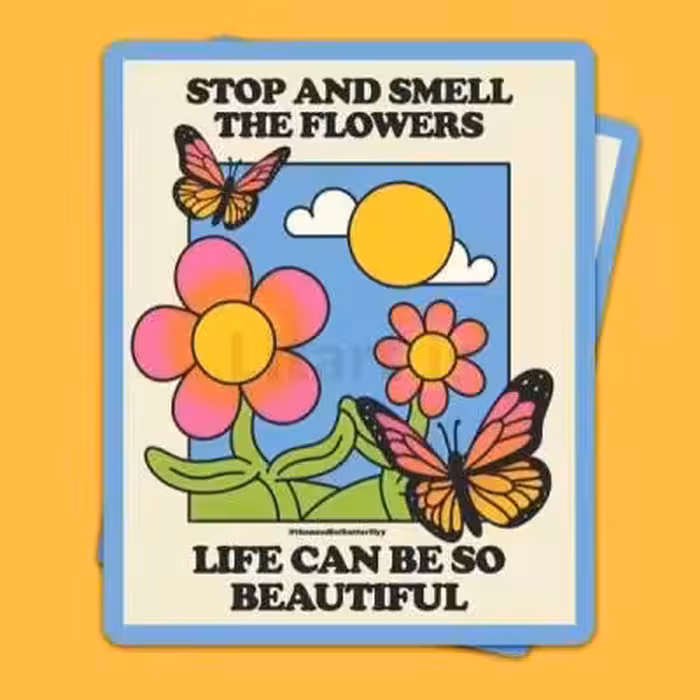 برچسب مات مدل پروانه ای