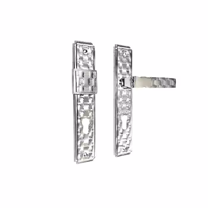 دستگیره پلاک آپارتمانی چپ رنگ کروم نیکو مدل 6000