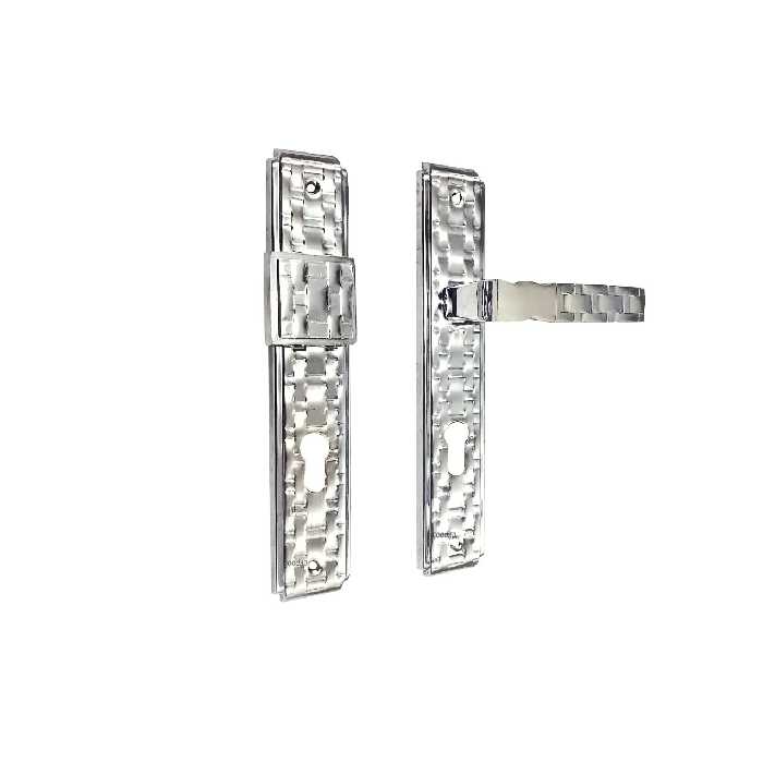 دستگیره پلاک آپارتمانی چپ رنگ کروم نیکو مدل 6000