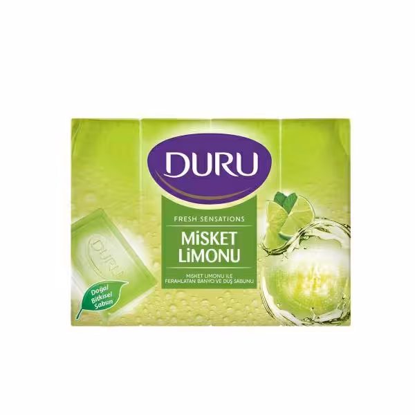 صابون شستشو دورو مدل لیمو وزن 150 گرم بسته 4 عددی