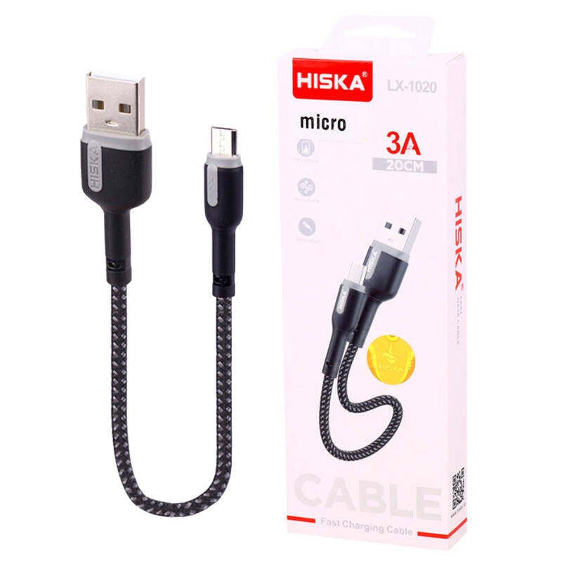 کابل تبدیل USB به Micro usb هیسکا مدل LX-1020 طول 0.2 متر
