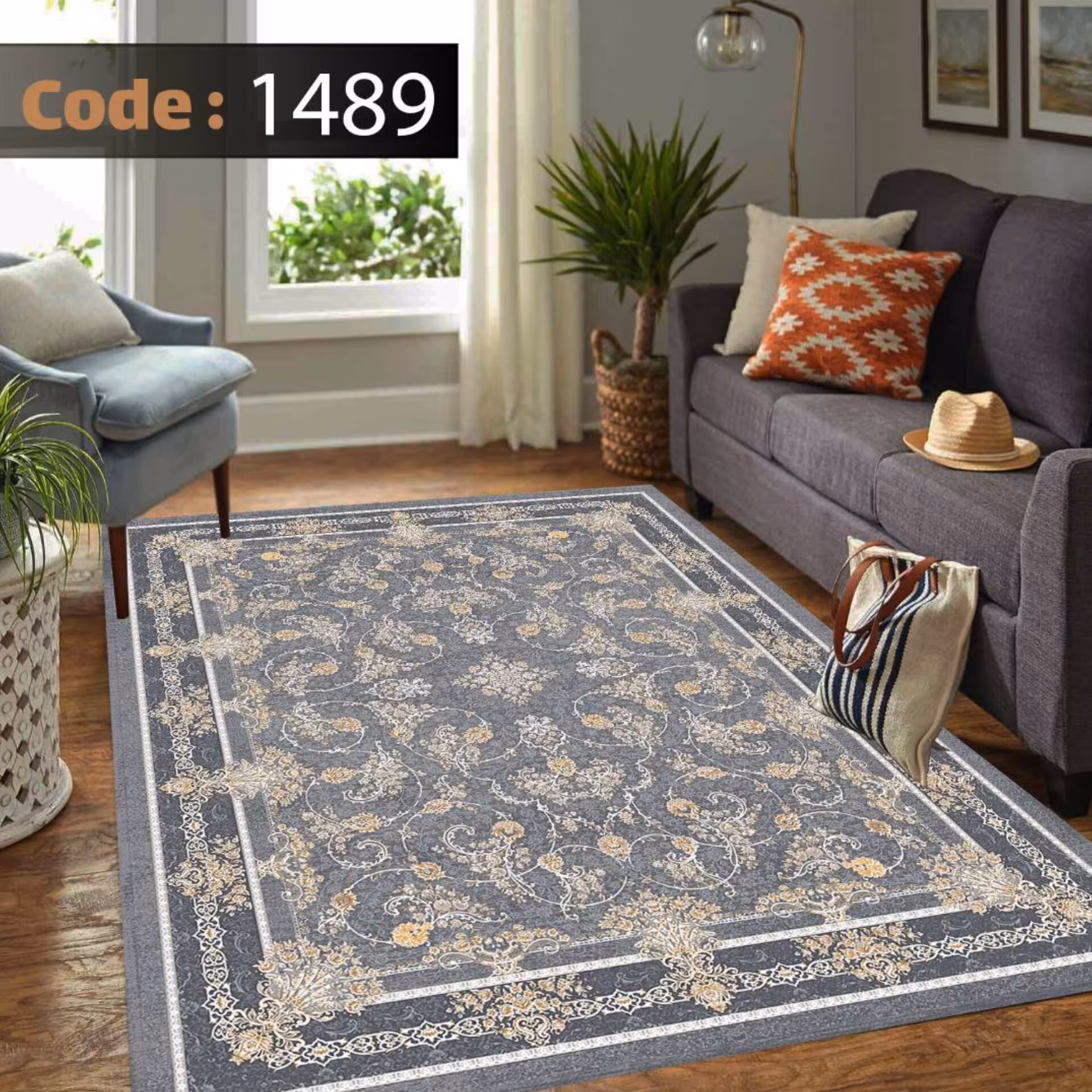 فرشینه مخمل12متری کد1489