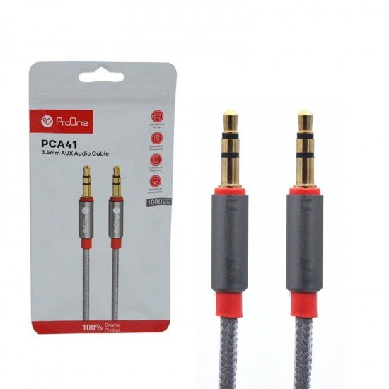 کابل 1 به 1 صدا (AUX) طول 1 متر پرووان (ProOne) مدل PCA41