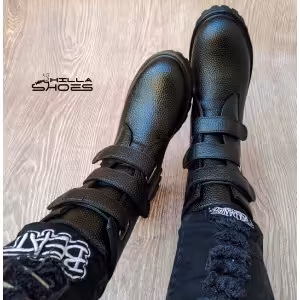 بوت زنانه سه چسب چرم