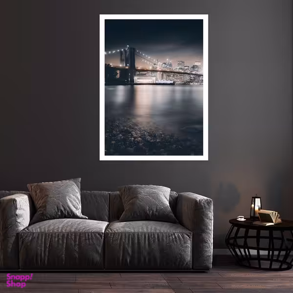 تابلو بکلیت طرح منظره شهر مدل قاب شاسی W-S8137