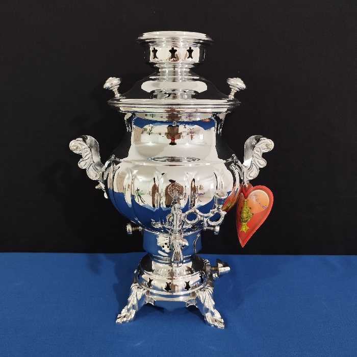 سماور گازی 6 لیتر گل سرخ طرح نرگس ساده ارسال رایگان