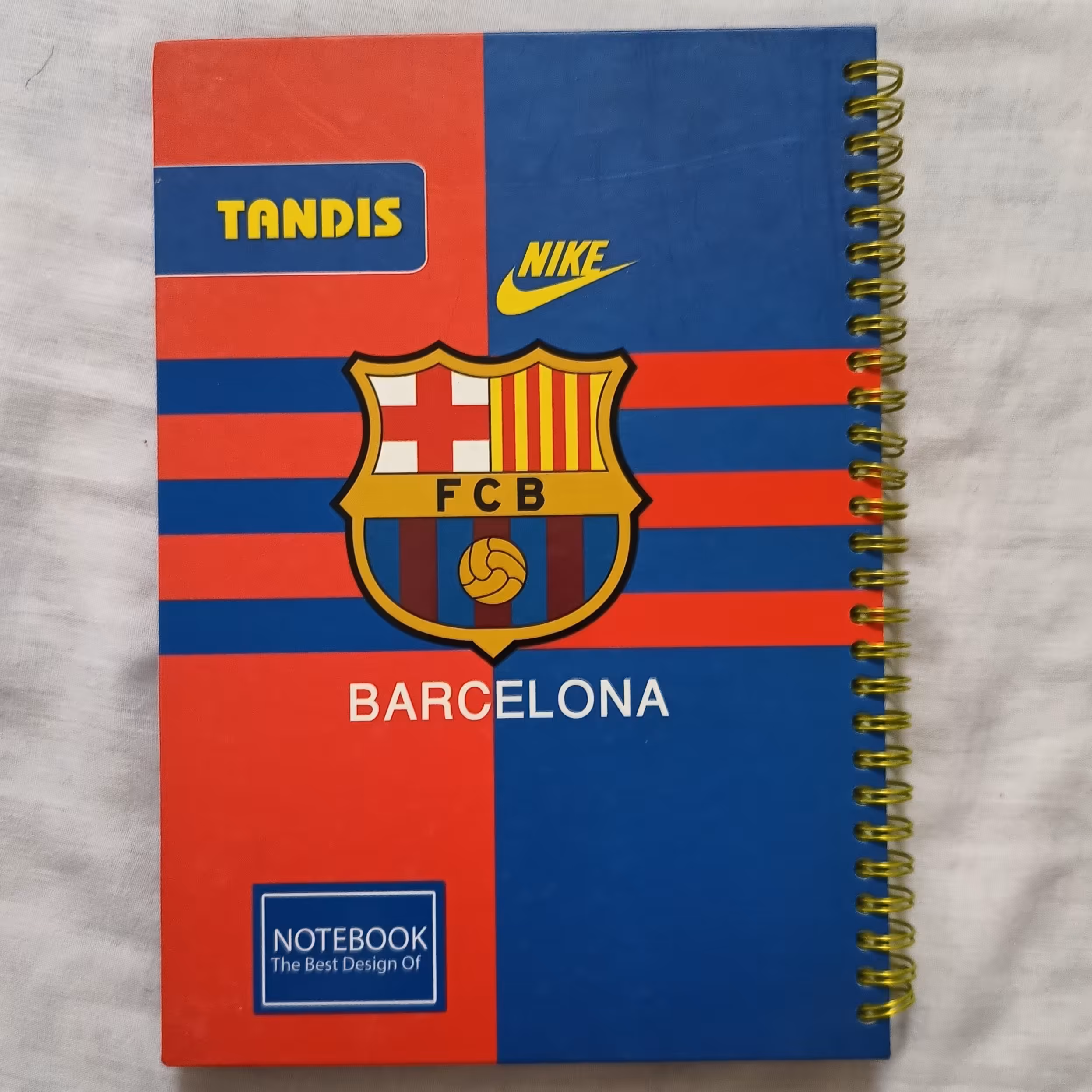 دفتر سیمی 100برگ جلد سخت فنر دوبل