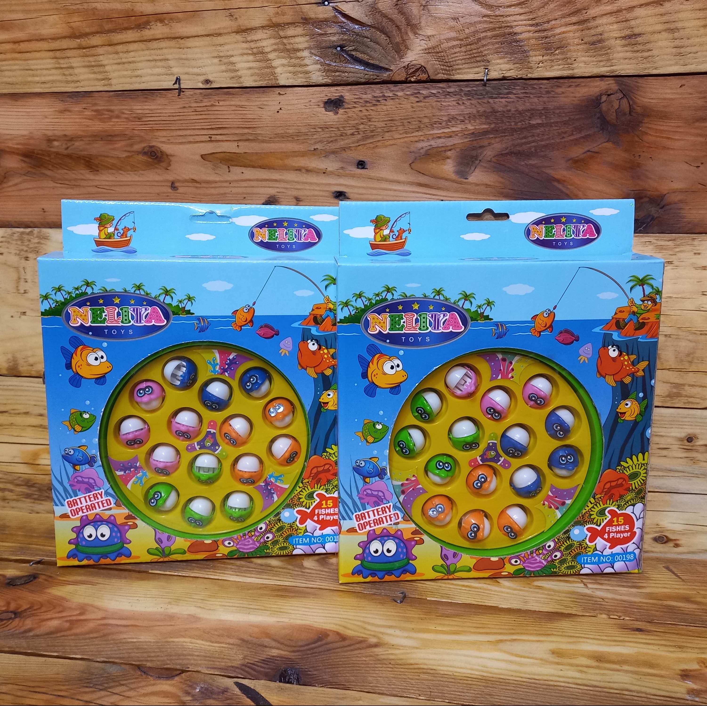 ست ماهیگیری موزیکال 15 عدد ماهی